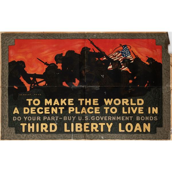 WWI THIRD LIBERTY LOAN POSTER
