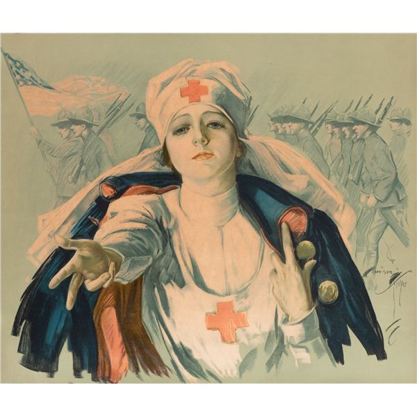 RED CROSS HARRISON FISHER POSTER