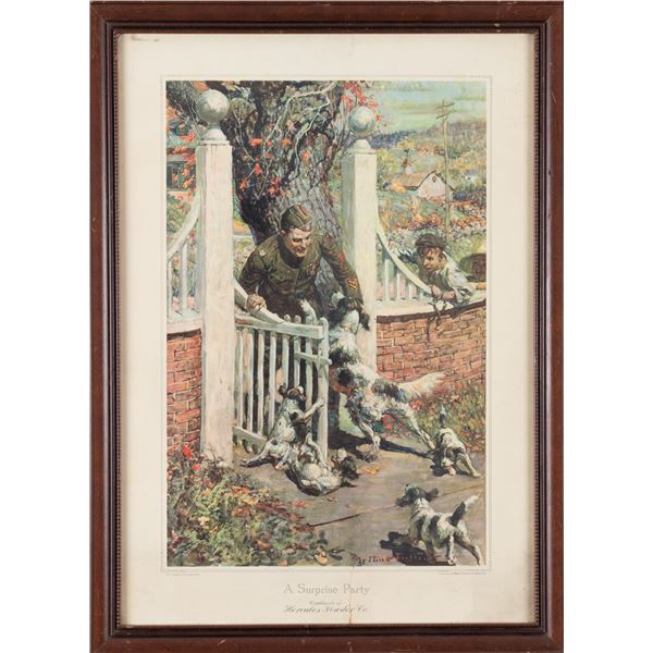 HERCULES POWDERS ARTHUR FULLER POSTER