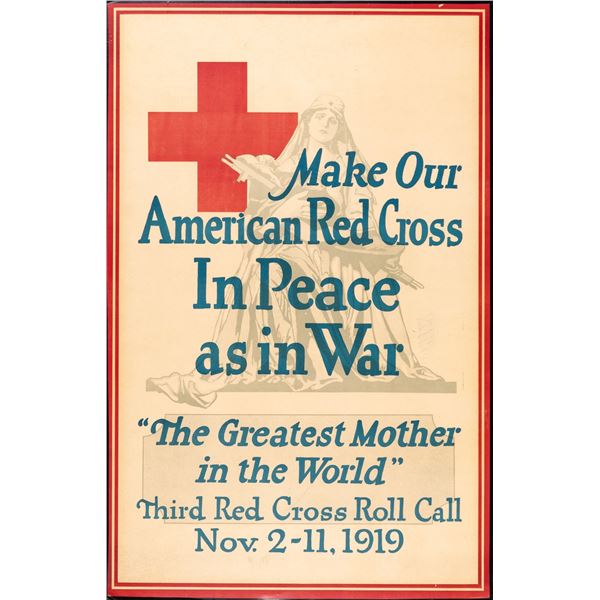 RED CROSS IN PEACE AS IN WAR POSTER