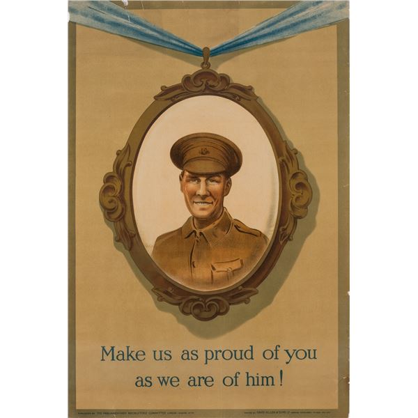 MAKE US PROUD WWI BRITISH RECRUITMENT POSTER