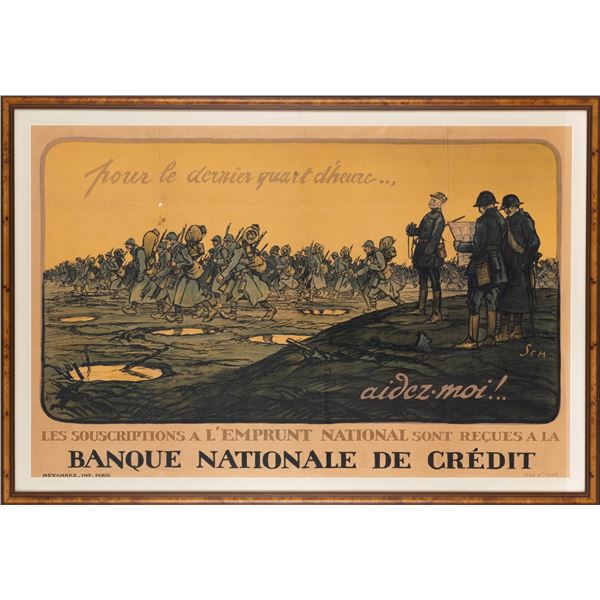 SEM (GEORGES GOURSAT) FRENCH WWI WAR LOAN POSTER