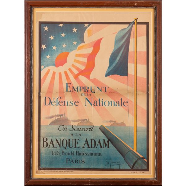 WWI FRENCH WAR LOAN POSTER A. ROMAN