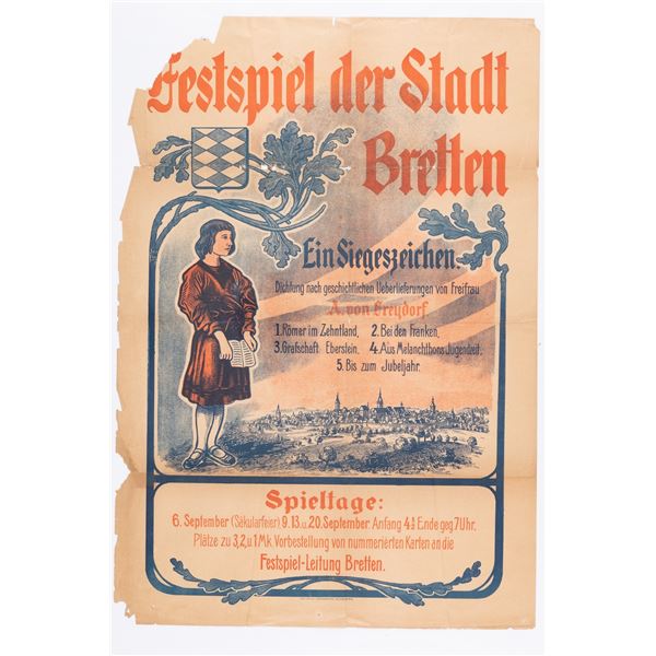 PETER & PAUL FESTIVAL BRETTEN GERMANY POSTER