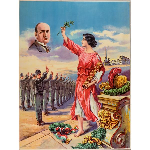 MUSSOLINI WWII POSTER