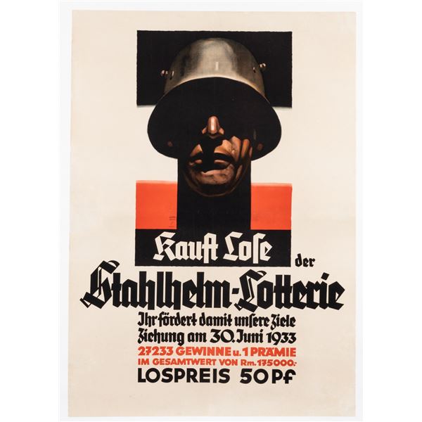 HOHLWEIN STAHLHELM-LOTTERIE POSTER