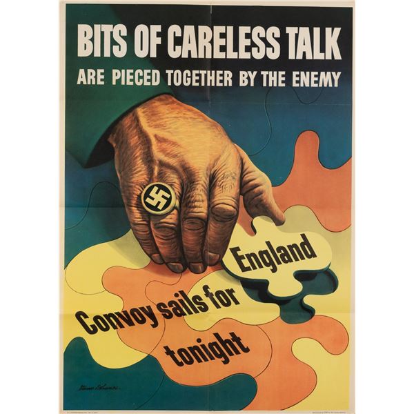 BITS OF CARELESS TALK WWII POSTER STEVEN DOHANOS