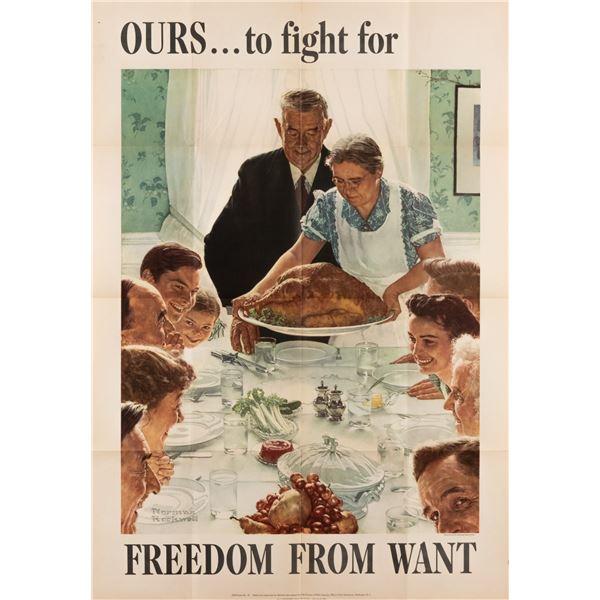 FREEDOM FROM WANT NORMAN ROCKWELL POSTER