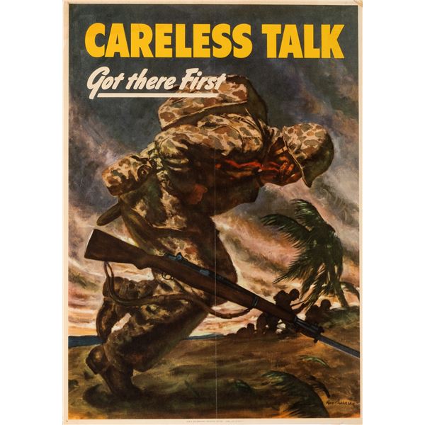 CARELESS TALK GOT THERE FIRST POSTER