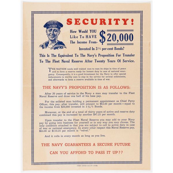 WAR BONDS NAVY POSTER