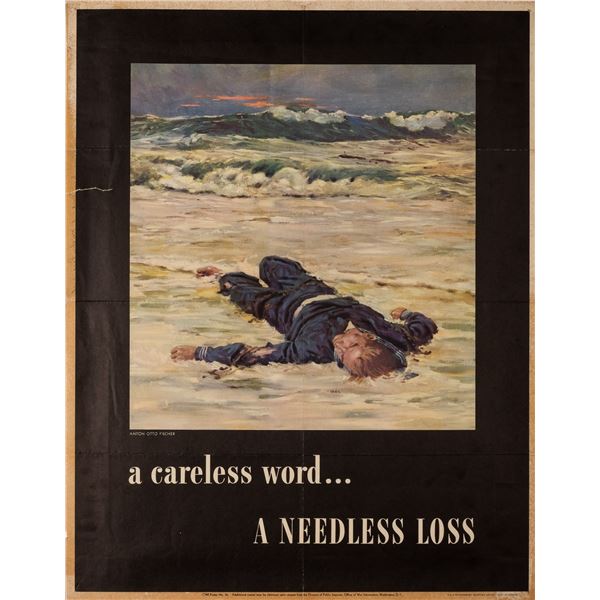 A CARELESS WORD A NEEDLESS LOSS POSTER ANTON OTTO FISCHER