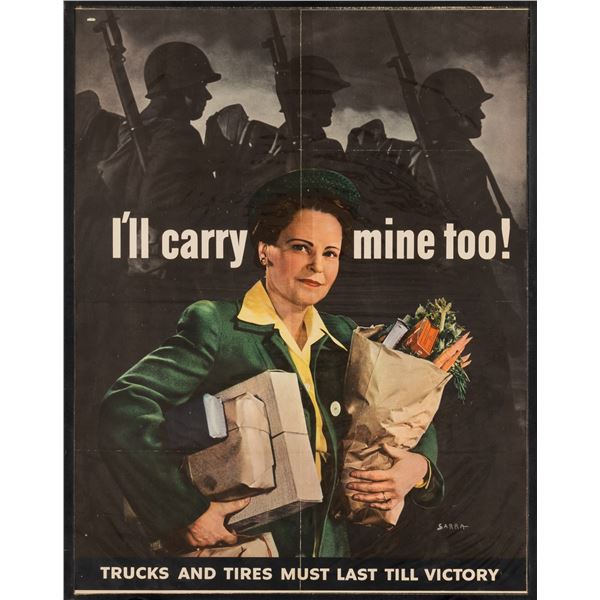 I'LL CARRY MINE TOO VALENTINO SARRA POSTER