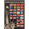 Image 1 : WWII UNITED NATIONS FIGHT FOR FREEDOM POSTER