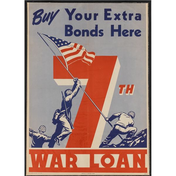 BUY YOUR EXTRA BONDS HERE 7TH WAR LOAN POSTER