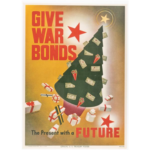 WWII GIVE WAR BONDS POSTER