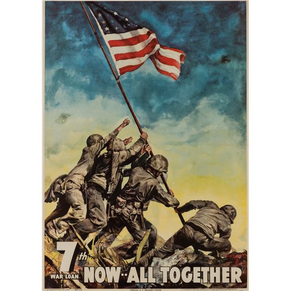 LARGE IWO JIMA WAR LOAN POSTER
