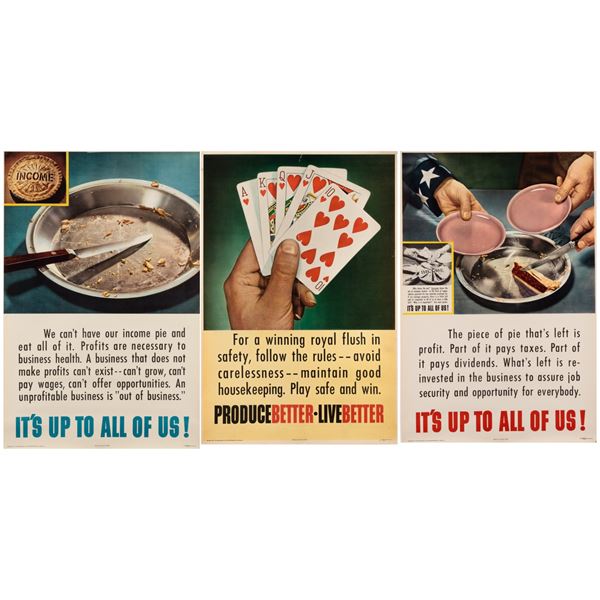 THREE VICTOR WELLS POSTERS IT'S UP TO ALL OF US (3)