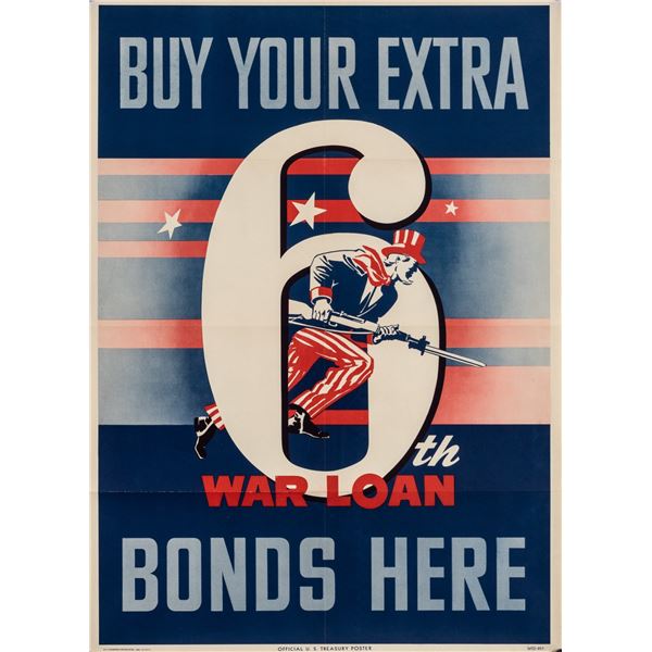 THREE WWII WAR LOAN POSTERS (3)