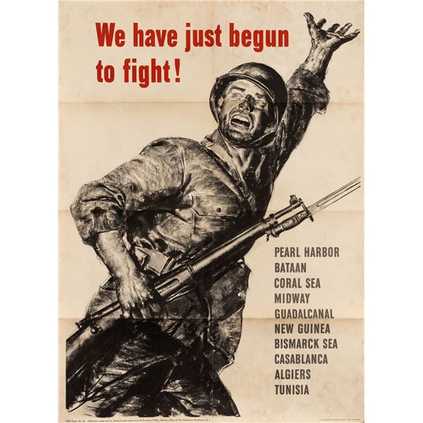 WE HAVE JUST BEGUN TO FIGHT POSTER