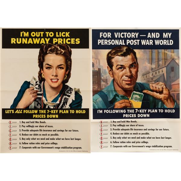 7-KEY PLAN FOR RUNAWAY PRICES TWO POSTERS