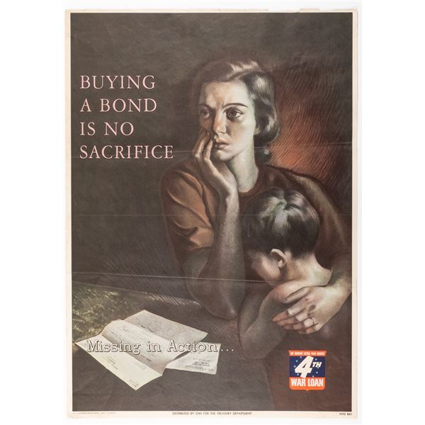 MISSING IN ACTION WWII WAR LOAN POSTER XAVIER GONZALEZ