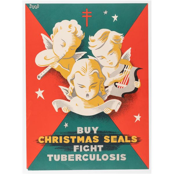 BUY CHRISTMAS SEALS FIGHT TUBERCULOSIS POSTER