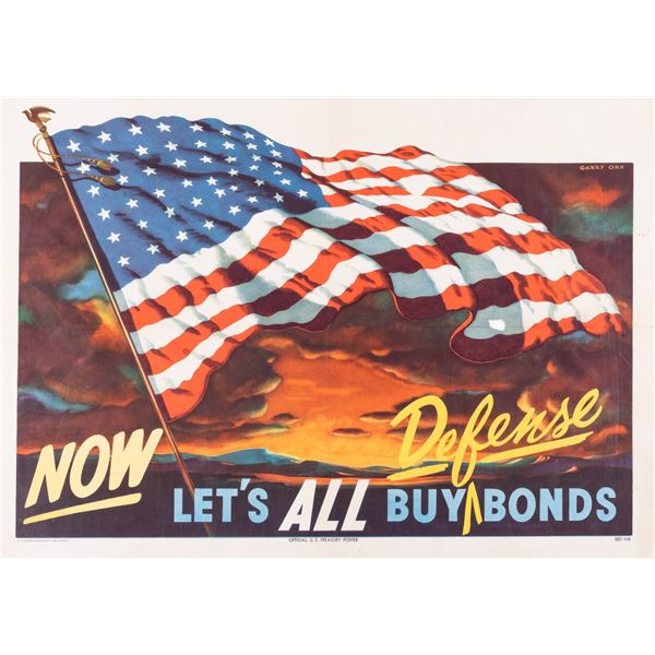 NOW LETS ALL BUY DEFENSE BONDS WWII POSTER