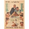 Image 1 : FREEDOM FROM WANT NORMAN ROCKWELL POSTER
