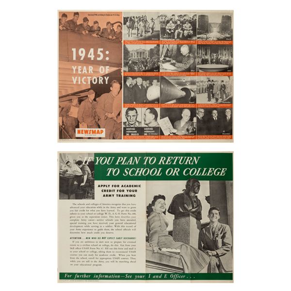 FOUR WWII PROPAGANDA POSTERS (4)