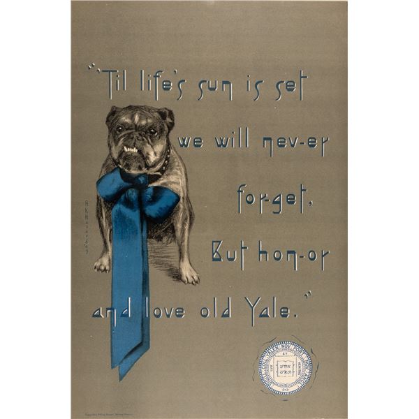 1909 YALE UNIVERSITY POSTER