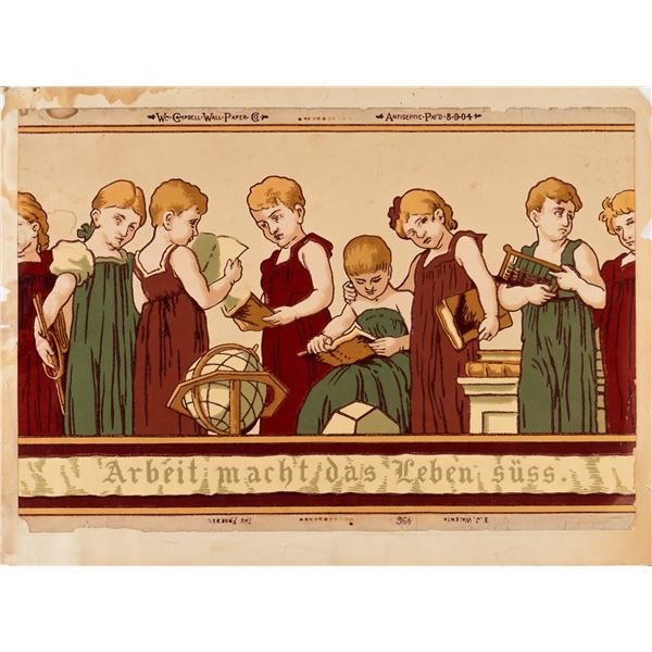 ANTISEPTIC CAMPBELL WALLPAPER THE FROEBEL FRIEZE