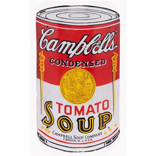 CAMPBELLS TOMATO SOUP ADVERTISING SIGN