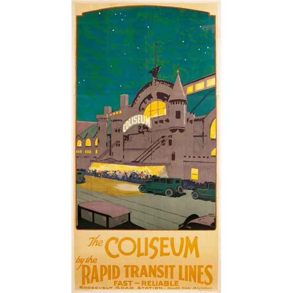 CHARLES B. MEDIN CHICAGO COLISEUM POSTER