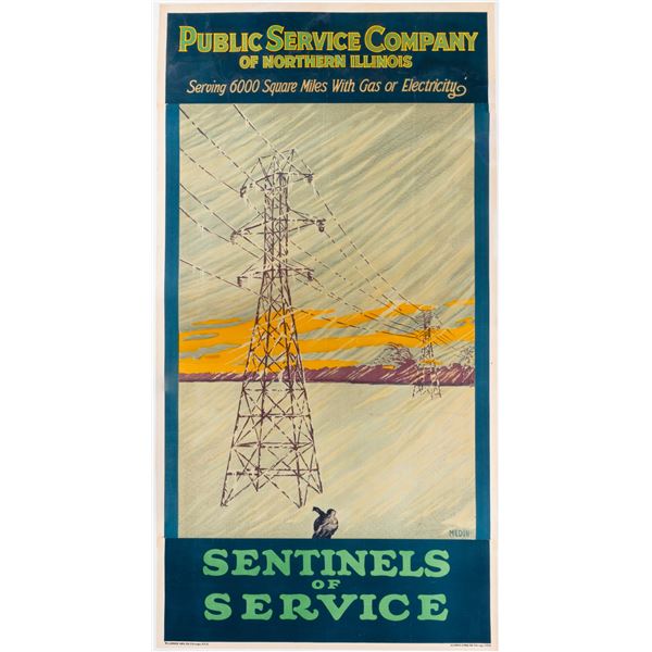 CHARLES B. MEDIN CHICAGO SENTINELS OF SERVICE POSTER