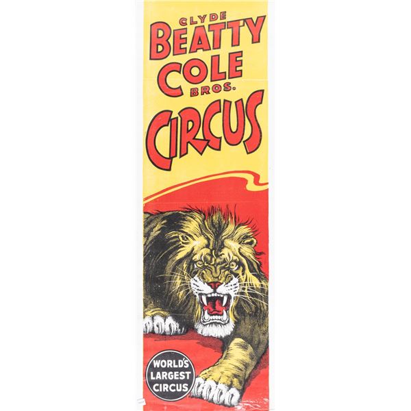 CLYDE BEATTY COLE BROS CIRCUS POSTER