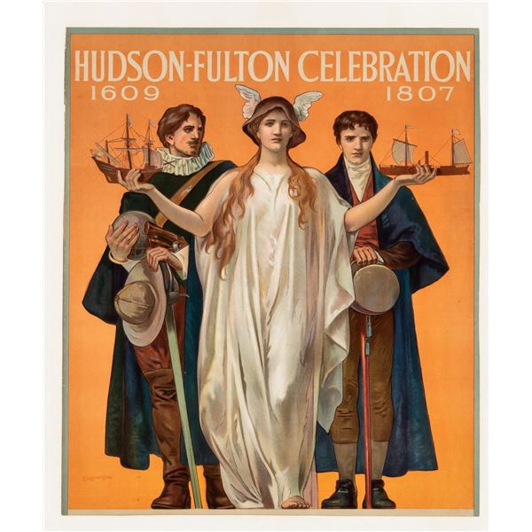 HUDSON-FULTON CELEBRATION NEW YORK POSTER