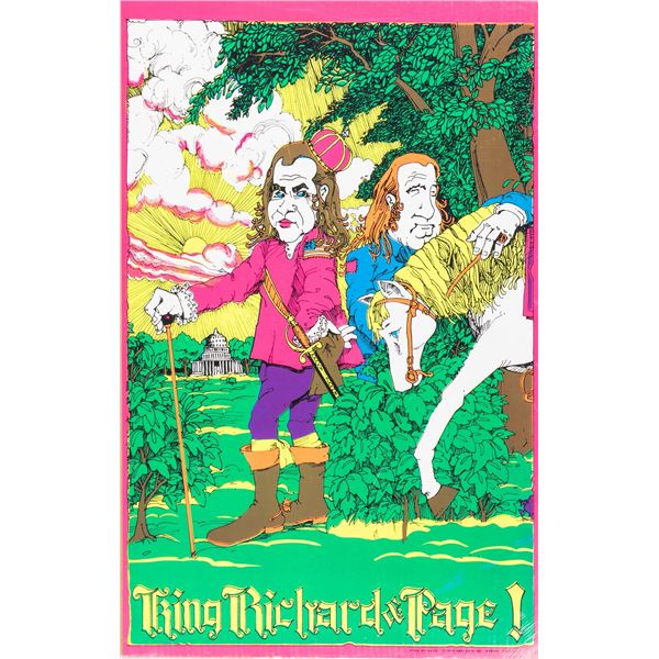 KING RICHARD ANTI-NIXON BLACKLIGHT POSTER