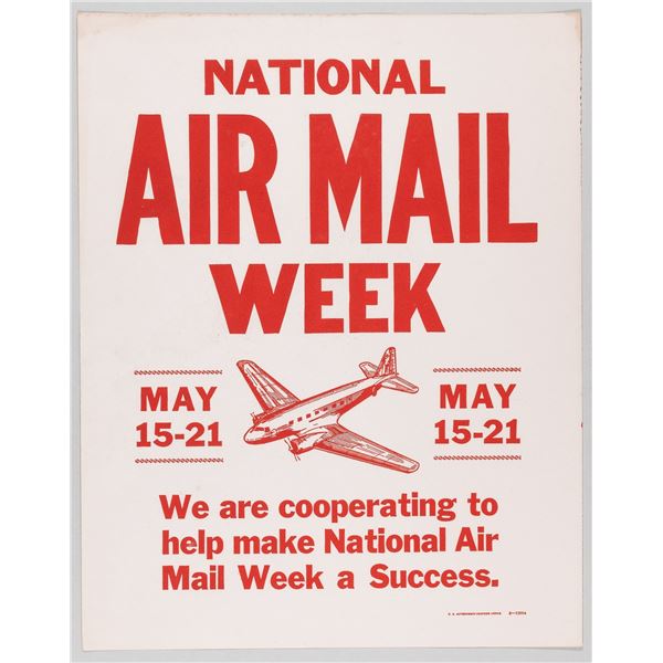 NATIONAL AIR MAIL WEEK POSTER