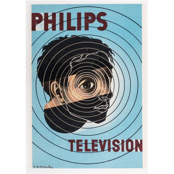 PHILIPS TELEVISION POSTER A.M. CASSANDRE