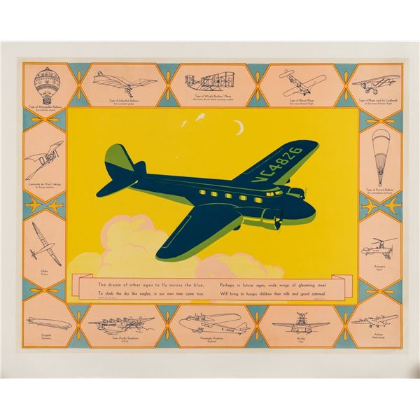 QUAKER OATS PLANE POSTER