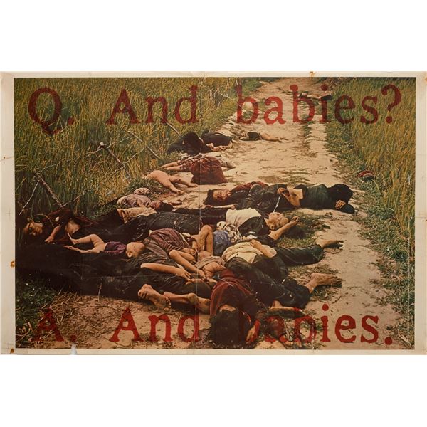 RONALD HAEBERLE - AND BABIES? - ANTI WAR POSTER