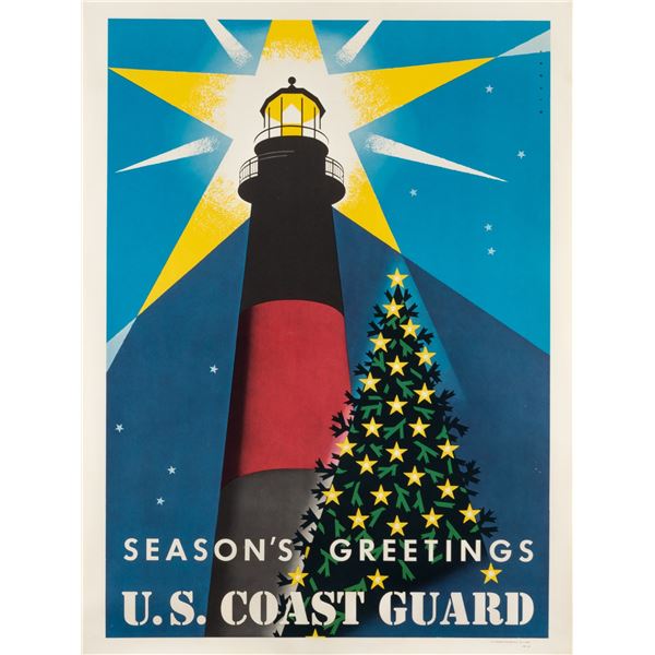 SEASONS GREETINGS US COAST GUARD POSTER