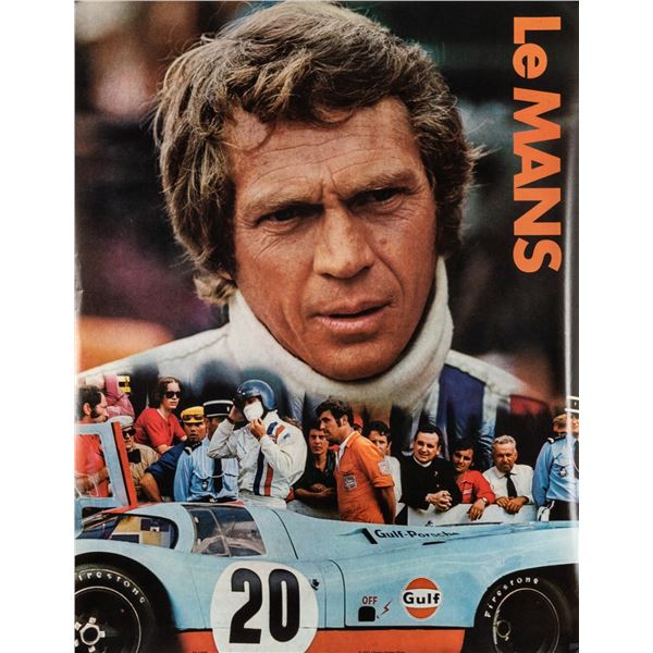 STEVE MCQUEEN LE MANS ORIGINAL VINTAGE F1 RACING POSTER
