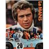Image 1 : STEVE MCQUEEN LE MANS ORIGINAL VINTAGE F1 RACING POSTER