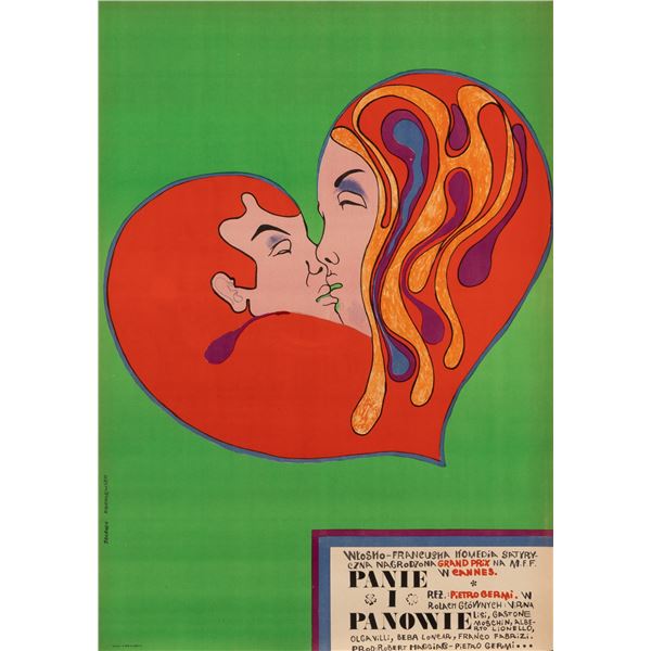 THE BIRDS THE BEES AND THE ITALIANS POLISH MOVIE POSTER