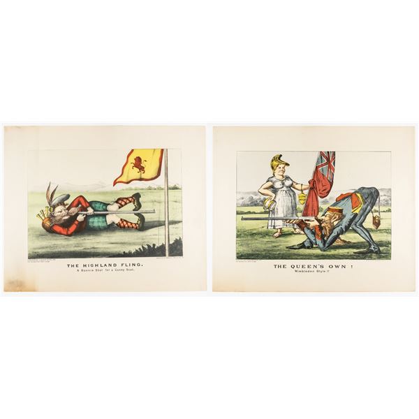 TWO CURRIER & IVES REMINGTON ARMS PRINTS