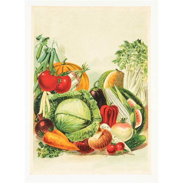 VINTAGE VEGETABLE POSTER