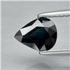 Image 1 : 1.23ct 7.7x6mm Pear Natural Deep Greenish Blue Sapphire Australia, Heated