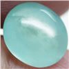 Image 1 : 3.19Ct. Untreated Natural Oval Cabochon Light Green Aquamarine Brazil