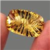 Image 2 : Loupe Clean 17.38ct 20x14mm Antique Concave Cut Natural Yellow Citrine Unheated Brazil